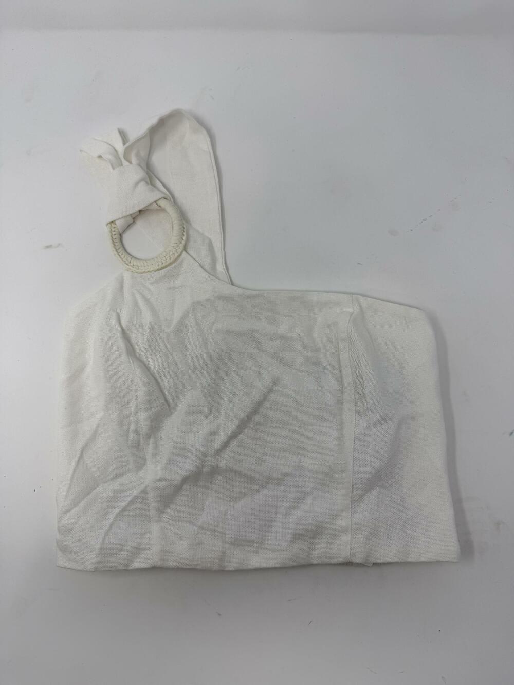 Peixoto Women's White Penelope One Shoulder Top S NWT - Picture 2 of 4